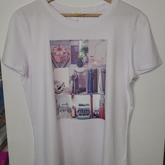 T-shirt bianco" STYLE ARABESQUE "