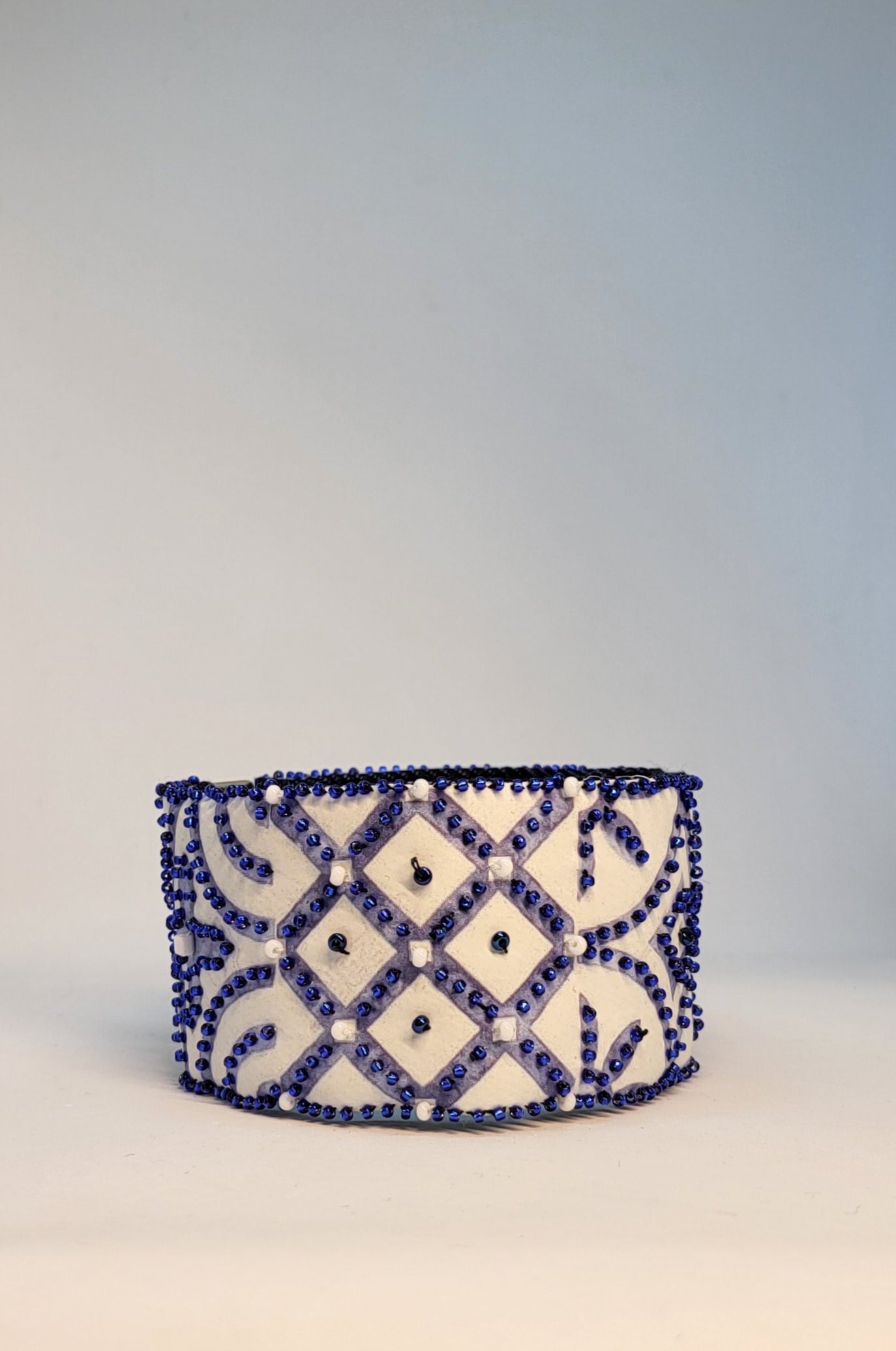 Bracciale Arabesque bianco/azzurro