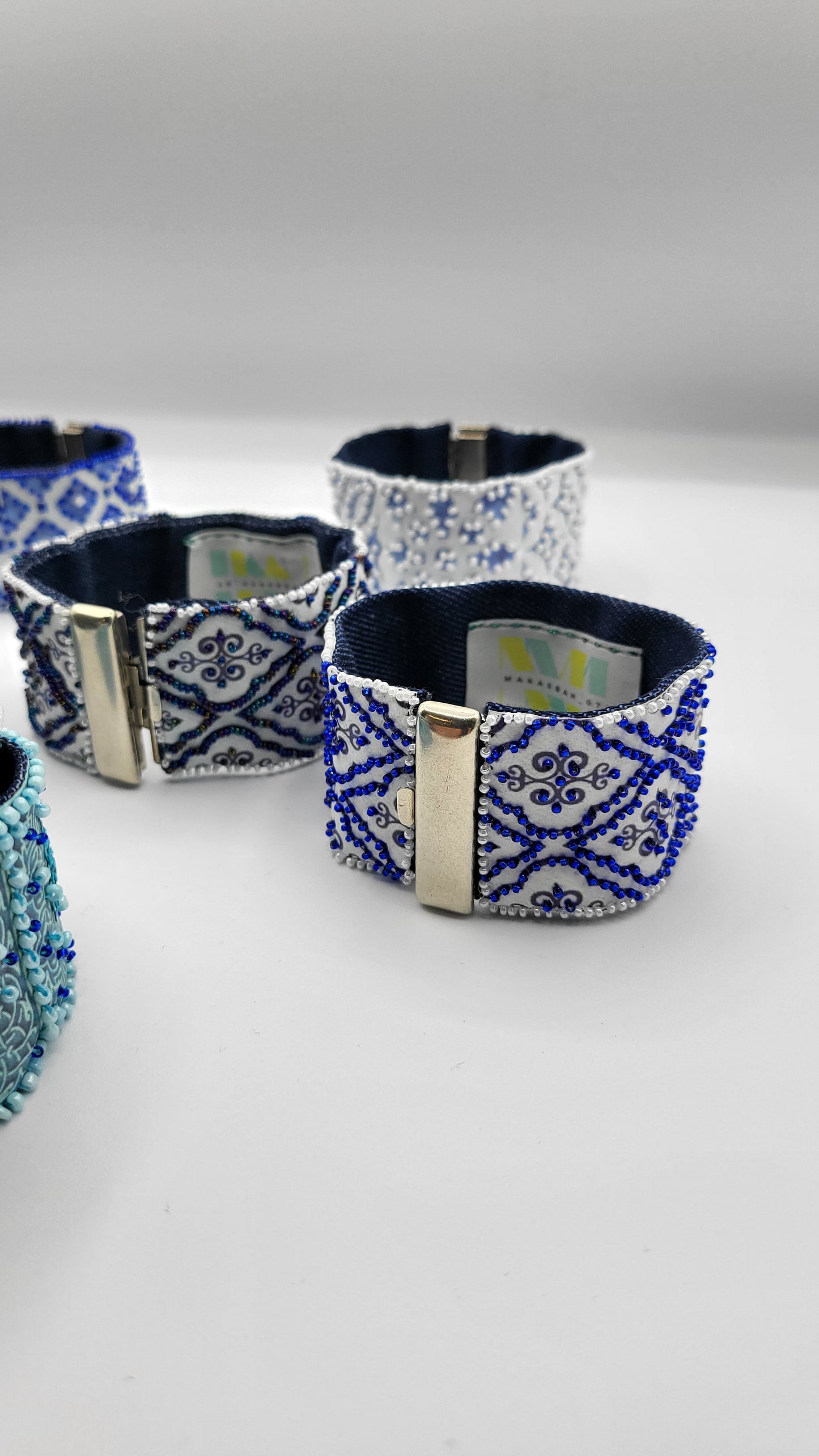 Bracciale Arabesque bianco/blu