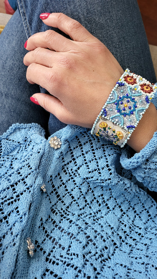 Bracciale Arabesque azzurro