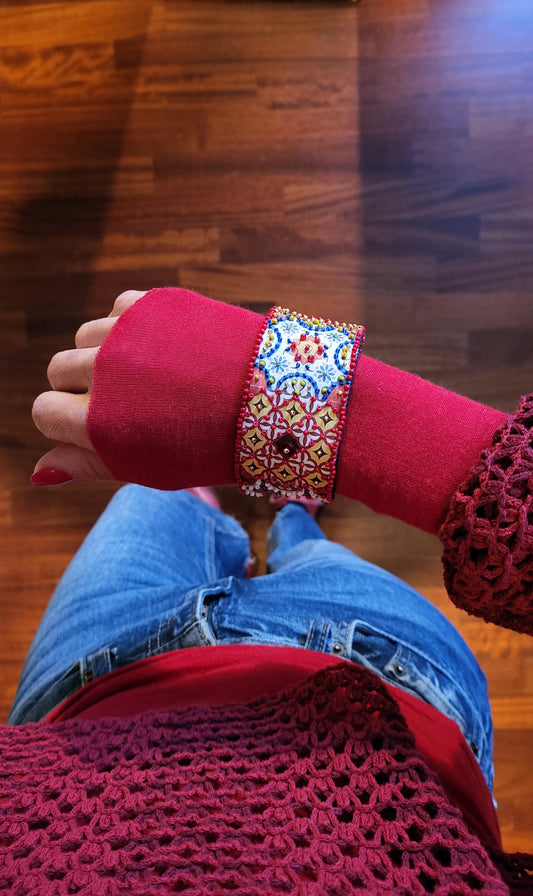 Bracciale Arabesque rosso