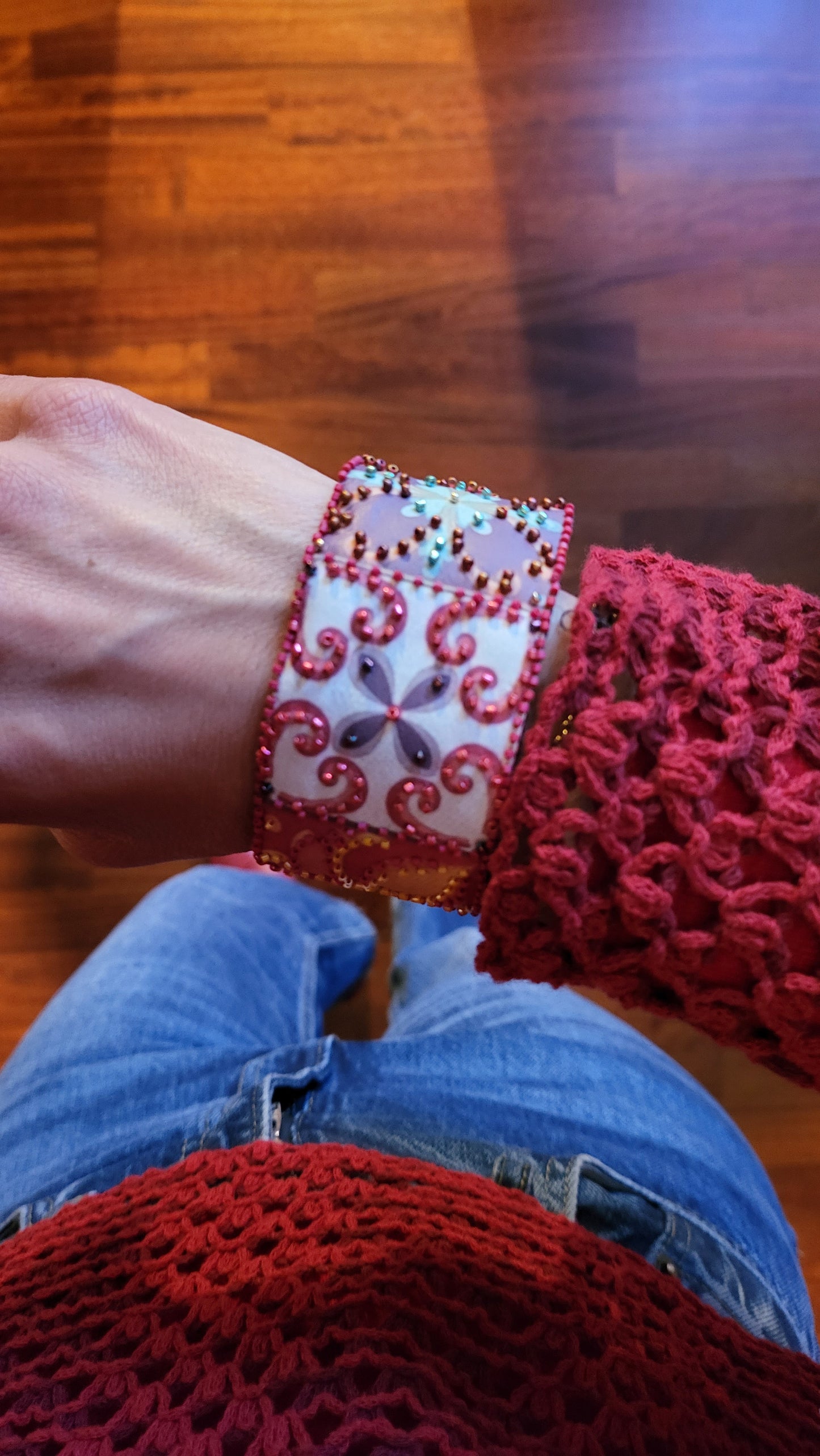 Bracciale Arabesque rosso