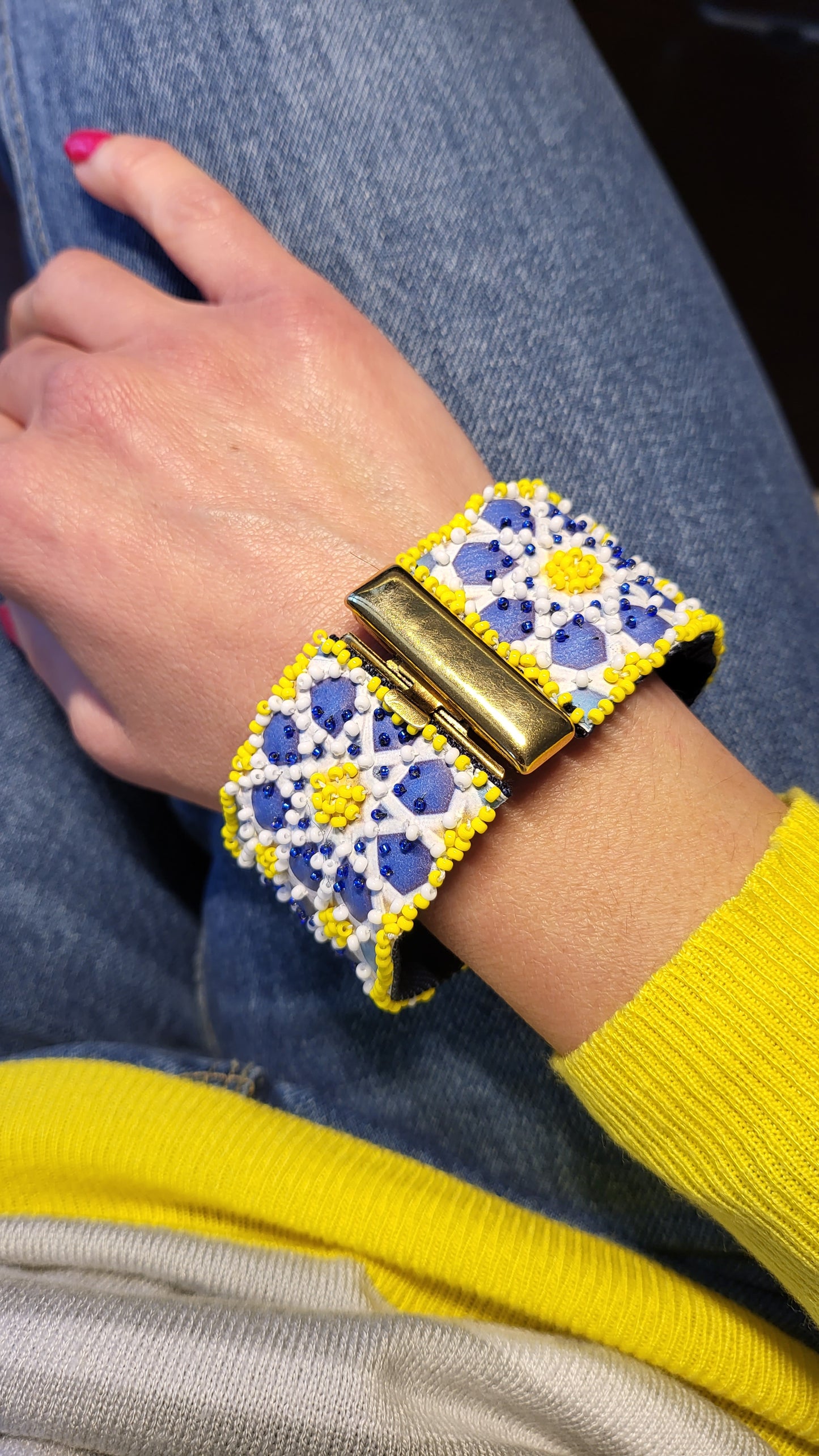 Bracciale Arabesque giallo