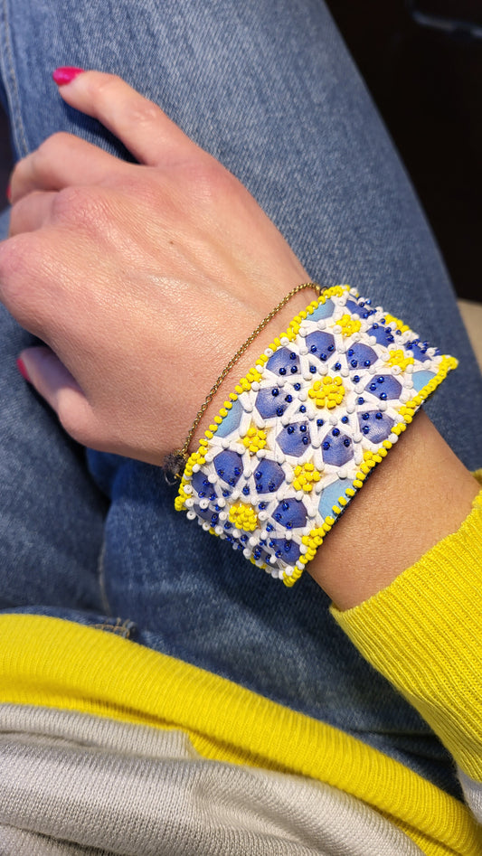 Bracciale Arabesque giallo